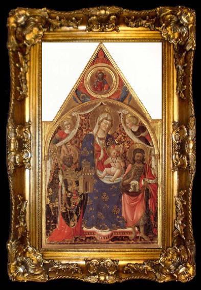framed  Antonio Fiorentino Madonna and Child with Saints, ta009-2